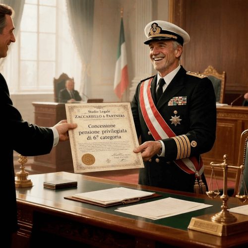 Ex militare della Marina Militare con il riconoscimento della pensione privilegiata